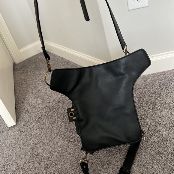 Steampunk Vegan Leather Pack Holster Bag Satchel - Picture 7 of 10